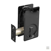 N2lok Lockable Cavity Sliding Door Lock Square Clear Pack - Available in Matt Black and Satin Chrome Plate