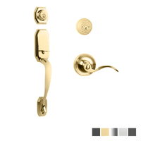 N2lok Garrone Door Handle Double Cylinder with Flutto Lever Entrance Set Box Pack - Available in Various Finishes