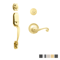 N2lok Garrone Door Handle Double Cylinder with Spiral Lever Entrance Set Box Pack - Available in Various Finishes