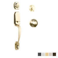 N2lok Garrone Door Handle Single Cylinder Uovo Knob Entrance Set - Available in Various Finishes