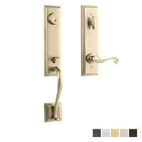 N2lok Seine Door Handle Interconnect Spiral Lever Entrance Set - Available in Various Finishes