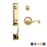 N2lok Seine Door Handle Single Cylinder with Spiral Lever Entrance Set Box Pack