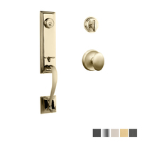 N2lok Seine Door Handle Single Cylinder with Egg Knob Entrance Set Box Pack - Available in Various Sizes