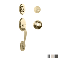 N2lok Somme Door Handle Double Cylinder with Egg Knob Entrance Set Box Pack