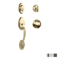 N2lok Somme Door Handle Single Cylinder with Egg Knob Entrance Set Box Pack - Available in Various Finishes