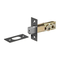 N2lok Deadbolt Latch and Strike Set 45mm Matt Black 7SP LAT 45 DB S MB B