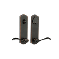 N2Lok Etna Medium Wave Door Lever Handle Single Cylinder - Available in Left and Right Hand