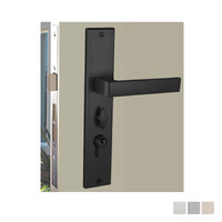 Nidus Marino Ozi-1 Lock Combo Door Lever on Longplate Entrance Set - Available in Various Finishes and Handing