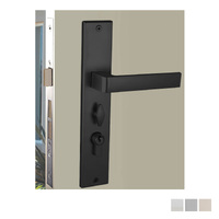 Nidus Turin Ozi-1 Lock Combo Door Lever on Longplate - Available in Various Finishes and Handing