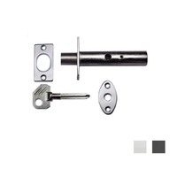 Nidus Security Auxiliary Door Bolt with Key - Available in Various Finishes