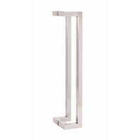 Scope Door Entrance Pull Handle Offset Square Back to Back 600X25mm Satin Stainless Steel EH41600.25SS