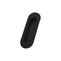 Scope Oval Flush Pull Concealed Fix 120x40mm Black FP21BK.B