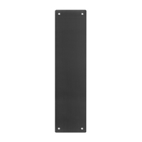 Scope Push Plate Drilled 300mm Matt Black PPD0715BK