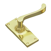 Superior Brass Colonial Door Lever Passage Set 105mm Polished Brass 3006