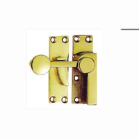 Austyle Sash Window Lock Fastener Classic Style Polished 65mm Brass 3018