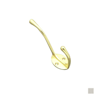 Superior Brass Hat and Coat Hook - Available in Chrome Plate and Polished Brass