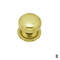 Superior Brass Round Cupboard Knob 50mm - Available in Chrome Plate and Polished Brass Finish