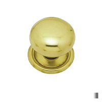 Superior Brass Round Cupboard Knob 32mm - Available in Chrome Plate and Polished Brass Finish