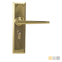 Superior Brass Heritage Door Lever Entrance Set - Available in Various Finishes and Sizes