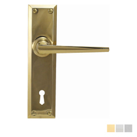 Superior Brass Heritage Door Lever Bitkey Hole - Available in Various Finishes