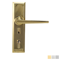 Superior Brass Heritage Door Lever Entrance Set with Privacy Lock - Available in Various Finishes