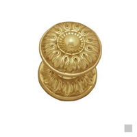 Superior Brass Centre Door Knob on Round Rose 65mm