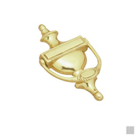 Superior Brass Georgian Door Knocker 165mm - Available in Chrome Plate and Polished Brass Finish