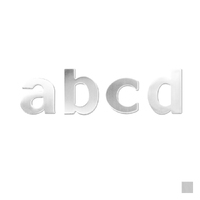 Austyle Architectural Alphabet A to D Lower Case 55mm