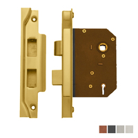 Austyle Mortice Rebated Mortice Lock for 3 Lever Lock - Various Finishes and Sizes