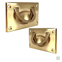 Superior Brass Military Chest Flush Pull Handle - Available in Various Sizes