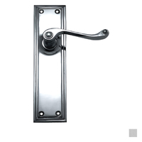 Superior Brass Door Lever on Double Step Plate Passage Set - Available in Various Finishes