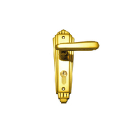 Restocking Soon: ETA End August - Superior Brass Lever To Suit Euro Cylinder 47.6mm Lock Polished Brass 4103A