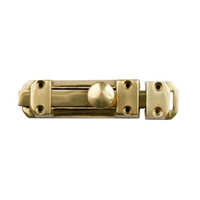 Austyle Heritage Classical Solid Brass Door Bolt 115x35mm Polished Brass 4261