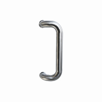 Austyle Entrance Offset D Tube Door Pull Handle Single Satin Stainless Steel