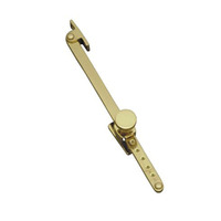 Superior Brass Architectural Telescopic Casement Stay Extendible 250mm Polished Brass 4420