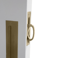 Austyle Sliding Door Flush Edge Pull Handle 115mm Polished Brass 4456