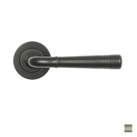 Superior Brass Door Lever Handle on Round Rose Passage Set