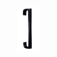 Austyle Entrance Door Pull Handle Square Twist 400mm Black 53953