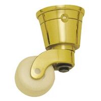 Superior Brass Castor White Ceramic Wheel Cup - Available in Various Sizes