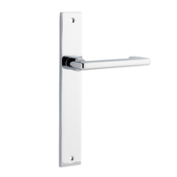 Iver Baltimore Return Lever Rectangle Backplate Passage Polished Chrome 11848