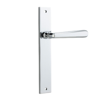 Iver Copenhagen Lever on Rectangular Backplate Passage Polished Chrome 11872