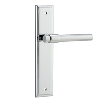 Iver Helsinki Lever Handle on Stepped Backplate Passage Polished Chrome 11902