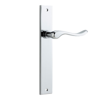 Iver Stirling Lever on Rectangular Backplate Passage Polished Chrome 11920