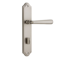 Iver Copenhagen Lever on Shouldered Backplate Privacy Satin Nickel 14874P85