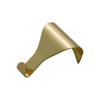 Tradco 1550PB Picture Rail Hook Plain SB Polished Brass 