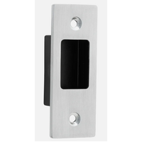 Iver Sliding Door Edge Pull Rectangular Brushed Chrome H76xW28mm TRA20425