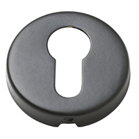 Tradco 2057MB Euro Cylinder Escutcheon SB Matt Black 50mm