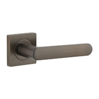 Iver Osaka Door Lever Handle on Square Rose Signature Brass 21181