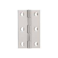 Restocking Soon: ETA Mid January - Tradco Fixed Pin Hinge Satin Nickel 89mm x 50mm 2720