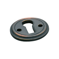 Tradco 3828AC Round Escutcheon Antique Copper 23mm